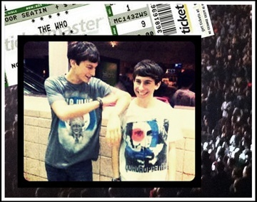 boys at The Who concert